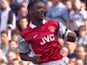 Nicolas Anelka pictured for Arsenal in 1999