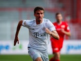 Thomas Muller in action for Bayern Munich against Union Berlin on May 17, 2020