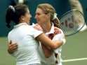 Steffi Graf and Monica Seles pictured in 1995
