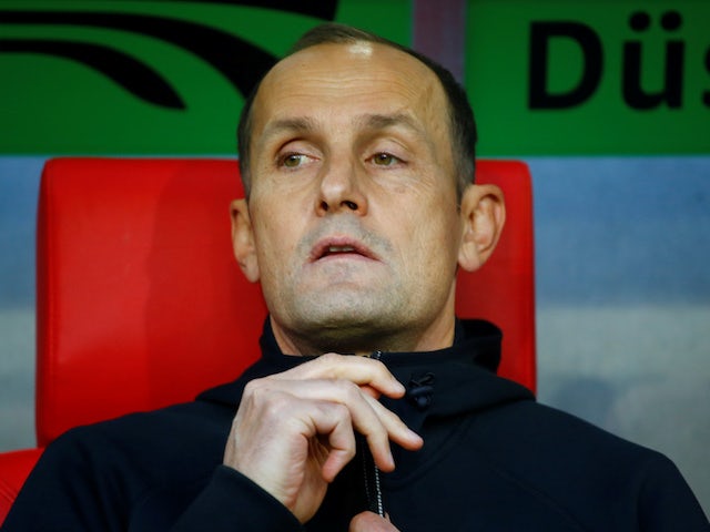 Augsburg manager Heiko Herrlich pictured in September 2018