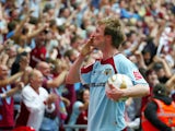 Wade Elliott of Burnley celebrates winning the 2009 playoff final