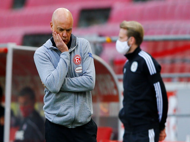 Fortuna Dusseldorf manager Uwe Rosler pictured in May 2020