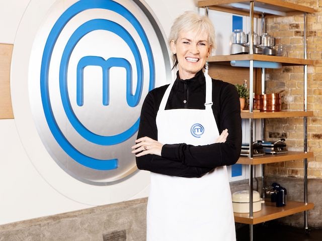 Judy Murray appearing on Celebrity MasterChef 2020