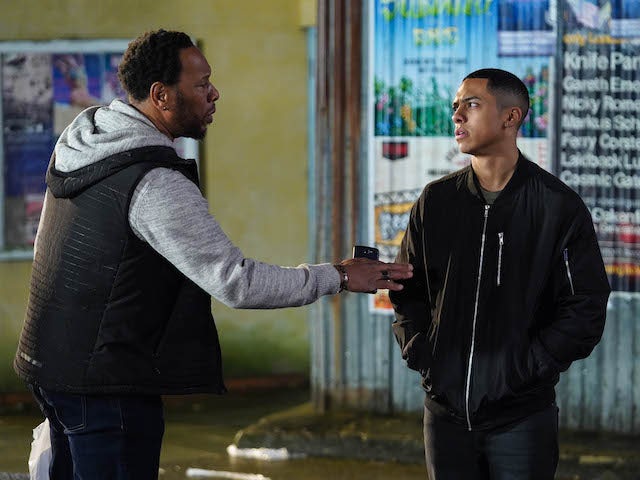 Mitch gives Keegan advice on EastEnders on June 15, 2020