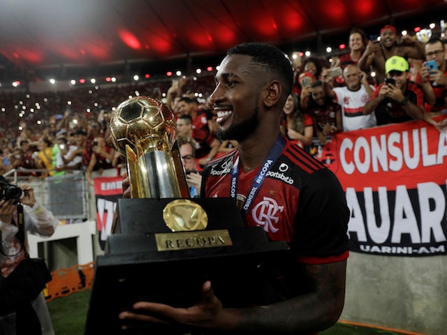 Flamengo midfielder Gerson pictured in February 2020