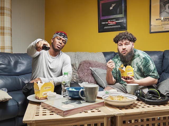 KSI and S-X on Channel 4's Celebrity Gogglebox