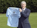 Mark Hughes is unveiled as Manchester City manager in 2008