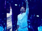 Sergey Lazarev competing for Russia at Eurovision in May 2019
