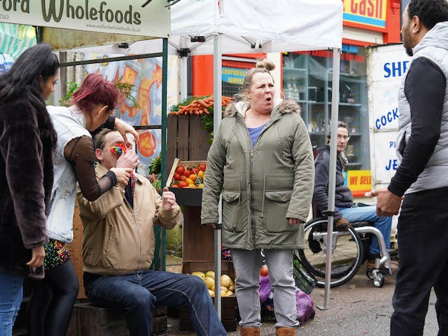 Billy tends to his bloody nose on EastEnders on June 16, 2020