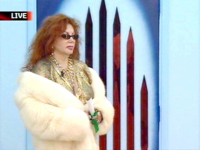 Jackie Stallone enters the Celebrity Big Brother house