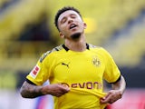 Borussia Dortmund winger Jadon Sancho pictured on June 6, 2020
