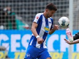 Marko Grujic pictured for Hertha Berlin in May 2020