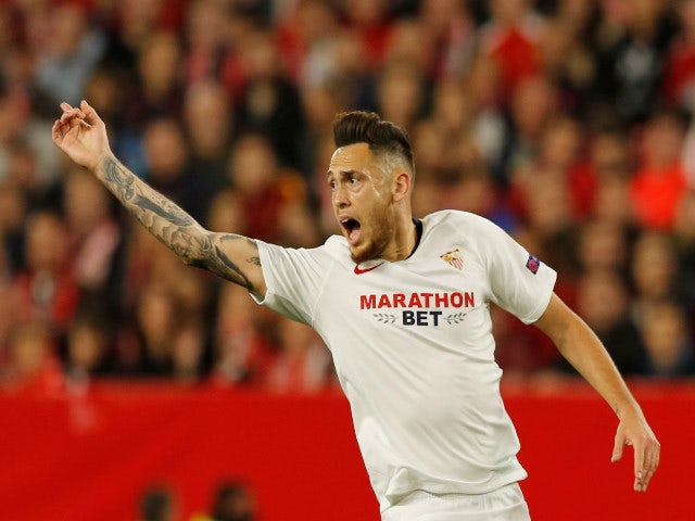 Sevilla's Lucas Ocampos pictured in February 2020