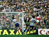 Bryan Robson scores for England against France on June 16, 1982