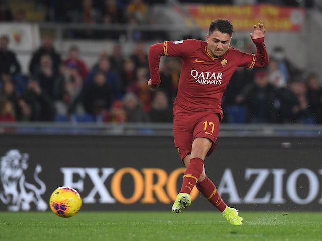 Roma forward Cengiz Under pictured in February 2020