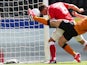 Charlton's Jason Pearce scores against Hull on June 20, 2020