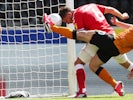 Charlton's Jason Pearce scores against Hull on June 20, 2020