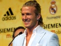 David Beckham is unveiled at Real Madrid in 2003