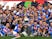Napoli players celebrate winning the Coppa Italia on June 17, 2020