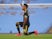 Arsenal captain Pierre-Emerick Aubameyang takes the knee ahead of Arsenal's Premier League match on June 17, 2020