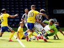 A general shot of the West Bromwich Albion vs. Birmingham game on June 20, 2020