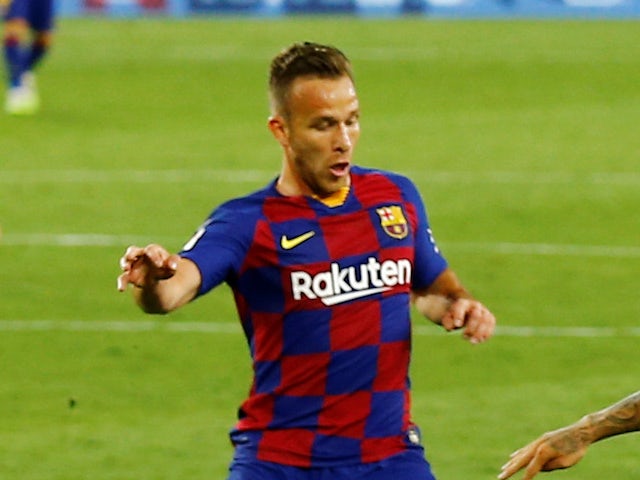 Barcelona midfielder Arthur pictured in June 2020