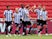 Sheffield Wednesday players celebrate scoring against Bristol City on June 28, 2020