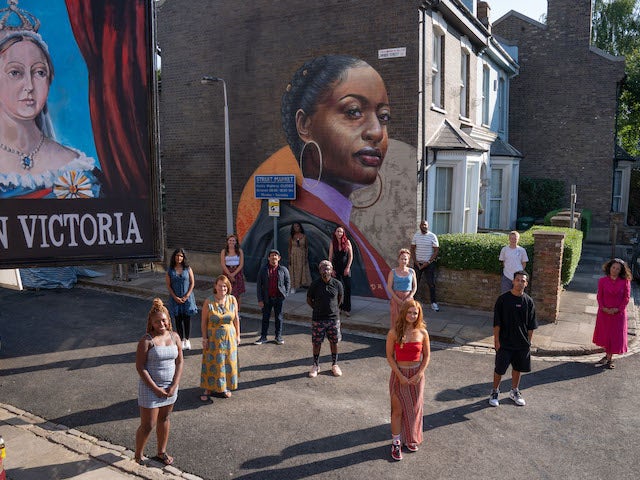EastEnders unveils a new mural