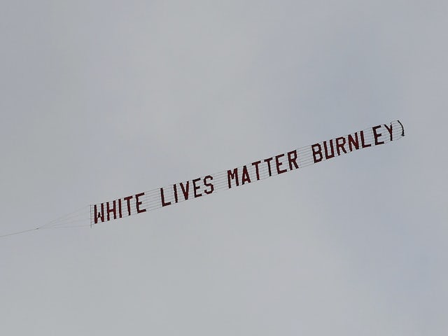 Burnley slam 'White Lives Matter' plane stunt at Man City