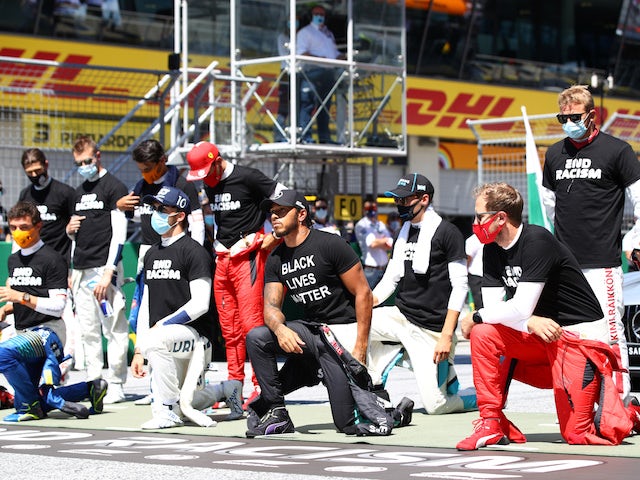 Six F1 drivers refuse to take a knee before Austrian Grand Prix
