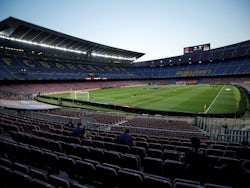 A general shot of Barcelona's Camp Nou taken in June 2020