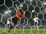 Germany's Jens Lehmann concedes to Fabian Grosso in the semi-final of the 2006 World Cup