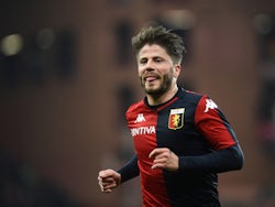 Lasse Schone in action for Genoa in February 2020.