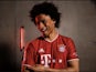 Leroy Sane pictured in a Bayern Munich top after joining the club from Manchester City