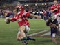British & Irish Lions winger Austin Healey scores a try against Brumbies in 2001