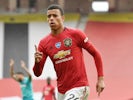 Manchester United striker Mason Greenwood celebrates scoring against Bournemouth on July 4, 2020