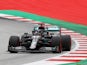 Lewis Hamilton in action for Mercedes during practice for the Austrian Grand Prix on July 3, 2020