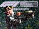 Valtteri Bottas celebrates winning the Austrian Grand Prix on July 5, 2020
