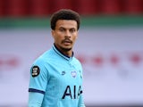 Tottenham Hotspur midfielder Dele Alli and his moustache pictured on July 2, 2020
