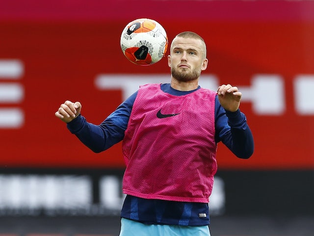 Eric Dier warms up for Spurs on July 2, 2020