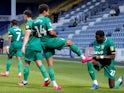 Sheffield Wednesday's Jacob Murphy celebrates scoring against QPR in the Championship on July 11, 2020