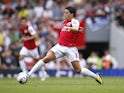 Samir Nasri pictured in action for Arsenal in August 2011
