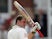 Andrew Strauss raises his bat after reaching a century in England's Test with Pakistan in July 2006.
