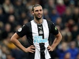 Andy Carroll in action for Newcastle United on December 28, 2019