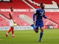 Cardiff City's Sean Morrison celebrates scoring against Middlesbrough on July 18, 2020