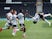 Fulham's Neeskens Kebano celebrates with teammates after scoring against Sheffield Wednesday on July 18, 2020