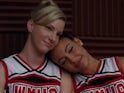 Heather Morris and Naya Rivera as Brittany and Santana on Glee