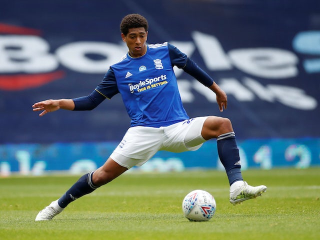 Jude Bellingham in action for Birmingham City on July 1, 2020