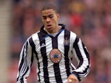Kieron Dyer in action for Newcastle United in 1999