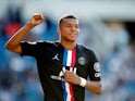 Kylian Mbappe in action for PSG on July 12, 2020